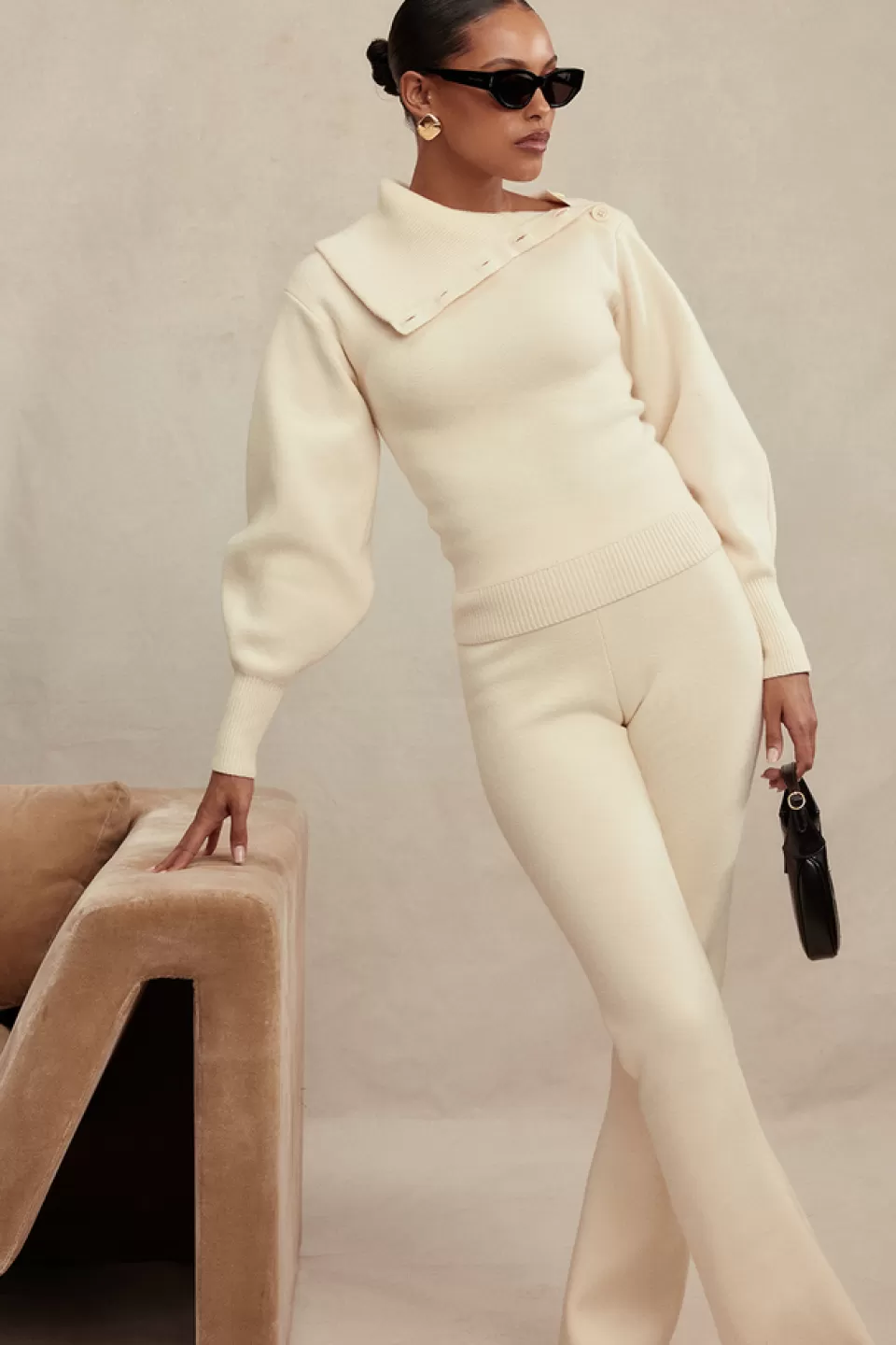 House of CB 'Adelita' Cream Cashmere Blend Sweater Store
