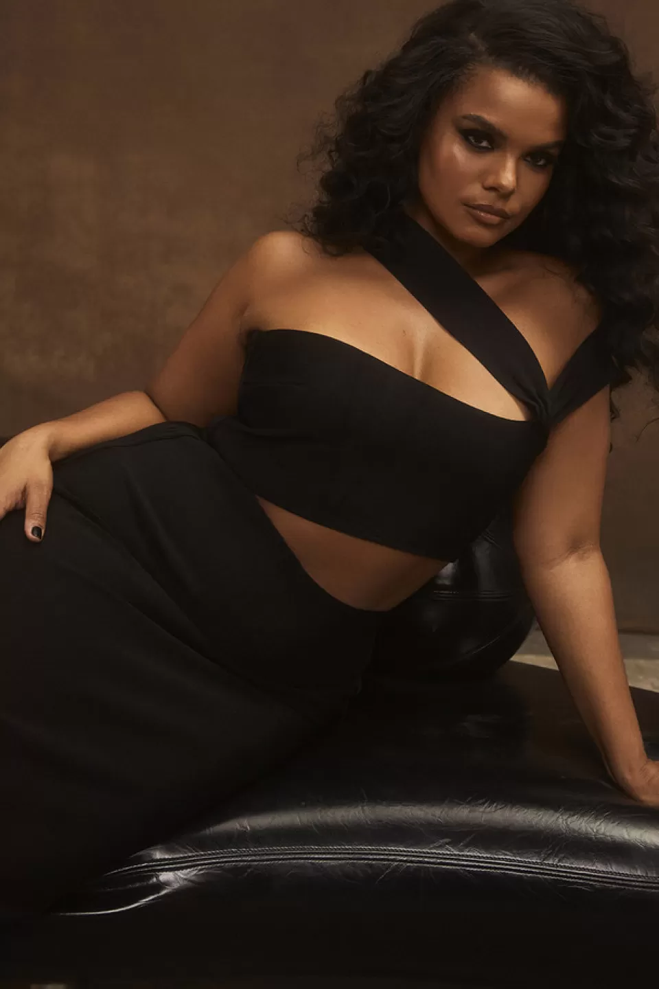 House of CB 'Aina' Black Cut Out Bandage Midi Dress Cheap