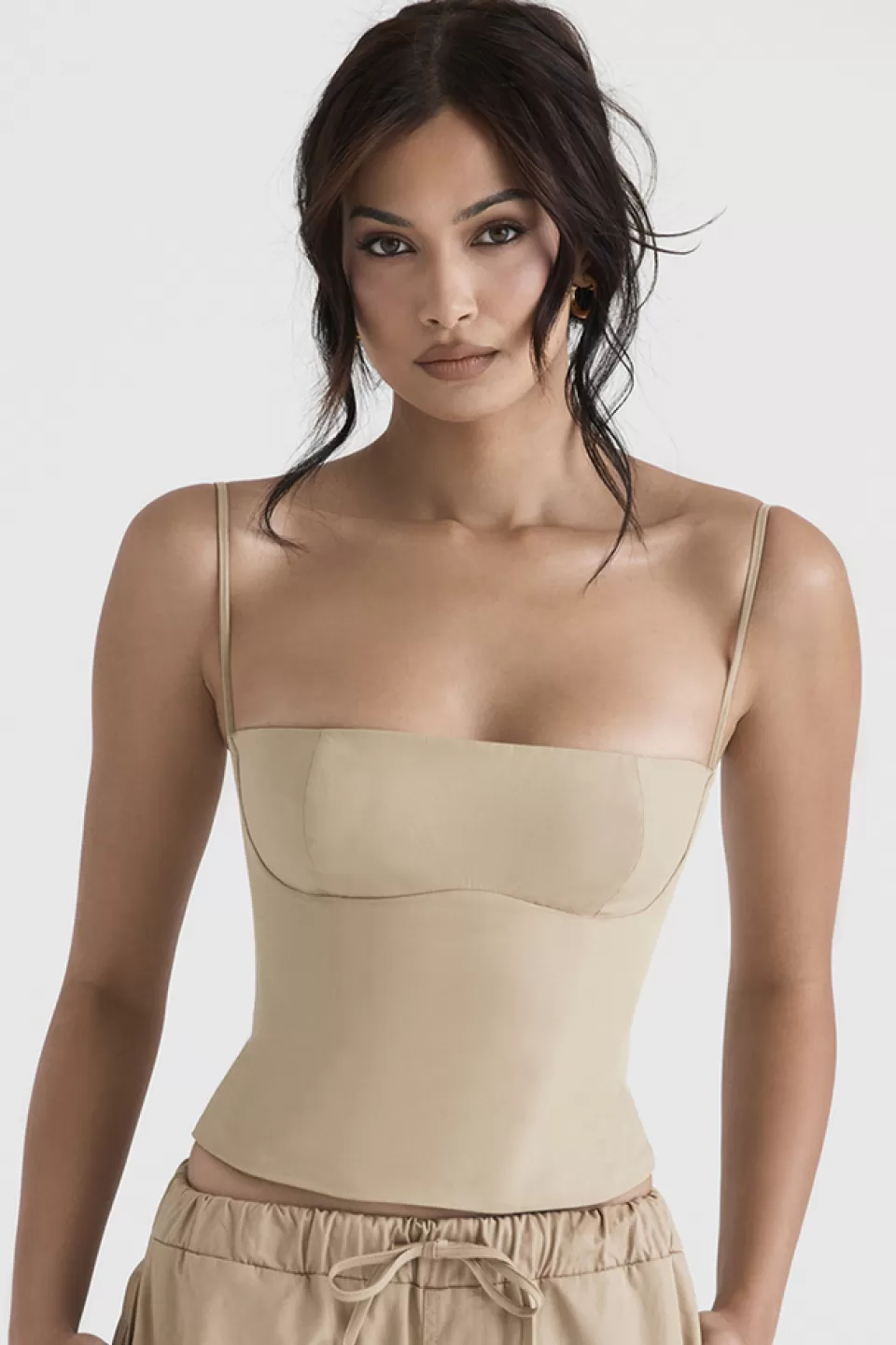 House of CB 'Audette' Camel Structured Corset Best