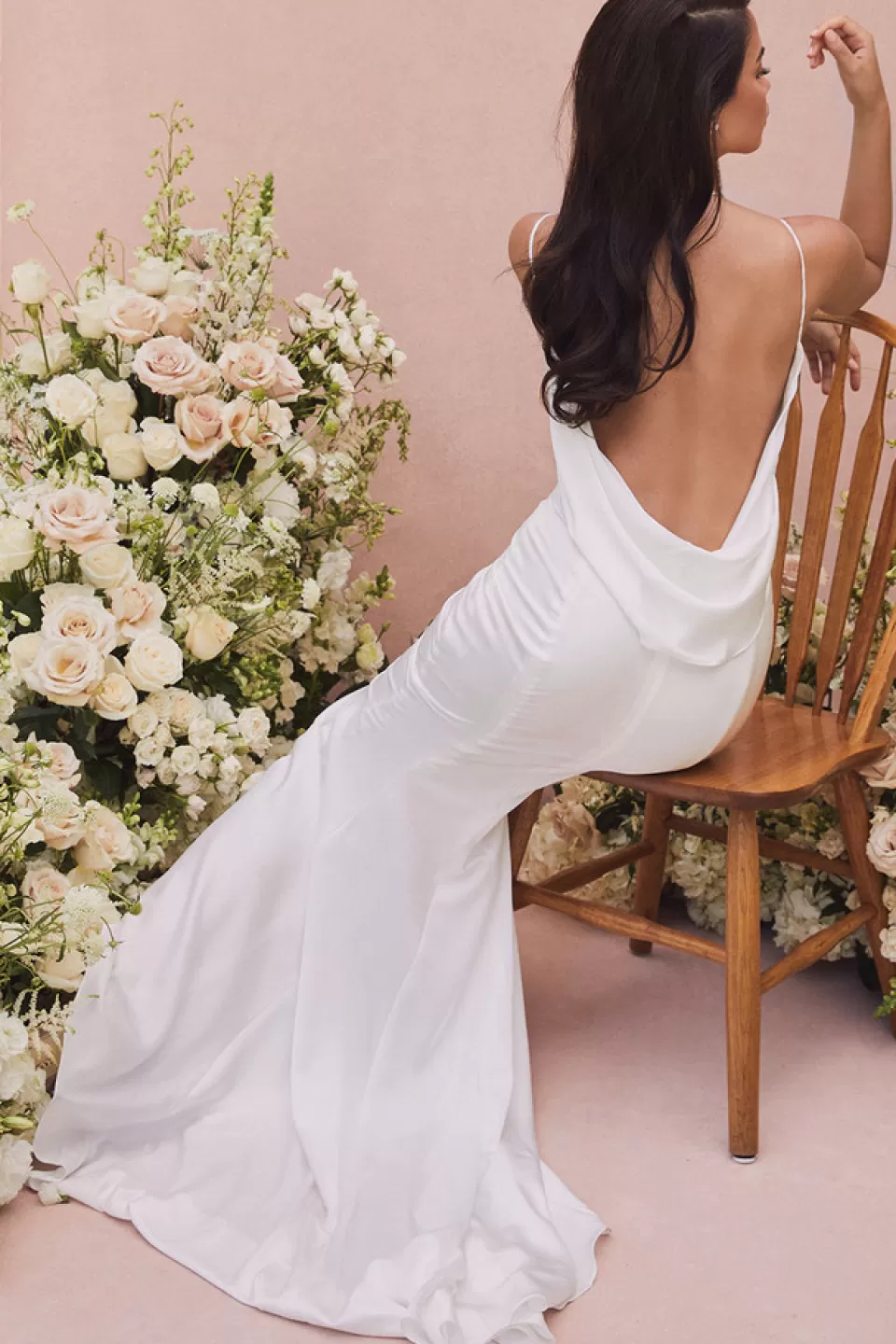 House of CB 'Aurelie' Ivory Draped Back Bridal Gown - Limited Edition Outlet