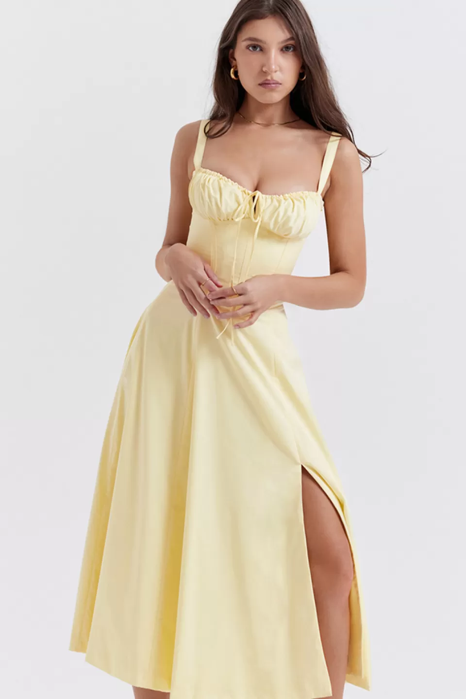 House of CB 'Carmen' Buttercup Bustier Sundress Discount