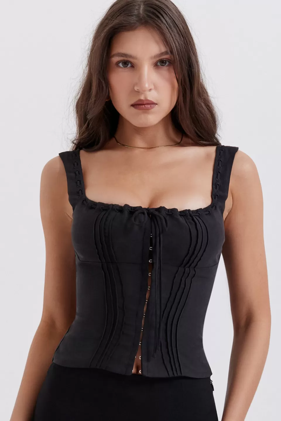 House of CB 'Chicca' Black Top Outlet