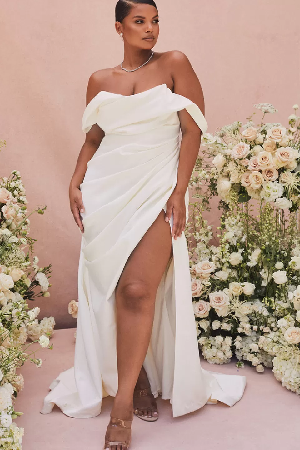 House of CB 'Delphine' Ivory Draped Corset Bridal Gown - Limited Edition Store