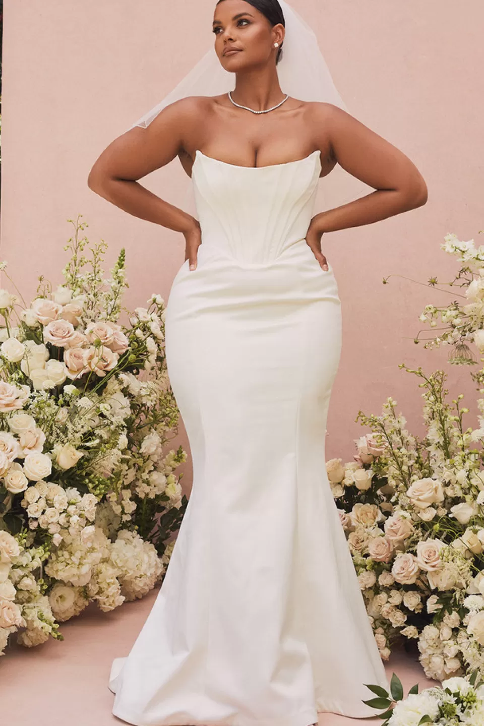 House of CB 'Ines' Ivory Strapless Corset Bridal Gown - Limited Edition Shop