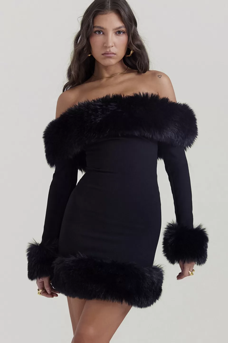 House of CB 'Keilani' Black Mini Dress New