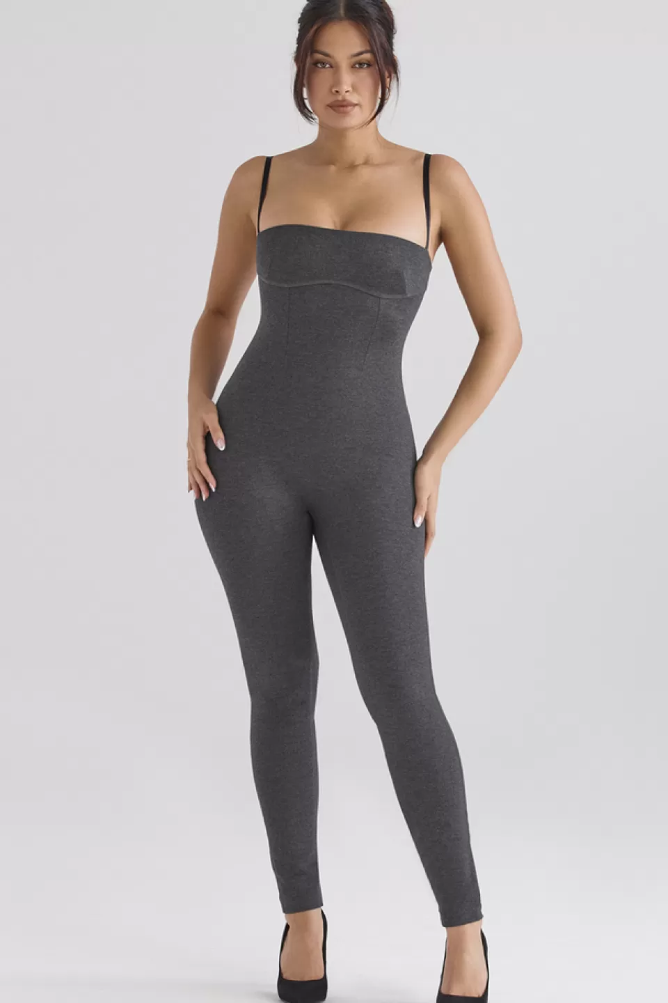 House of CB 'Luisa' Charcoal Loungewear Jumpsuit Sale
