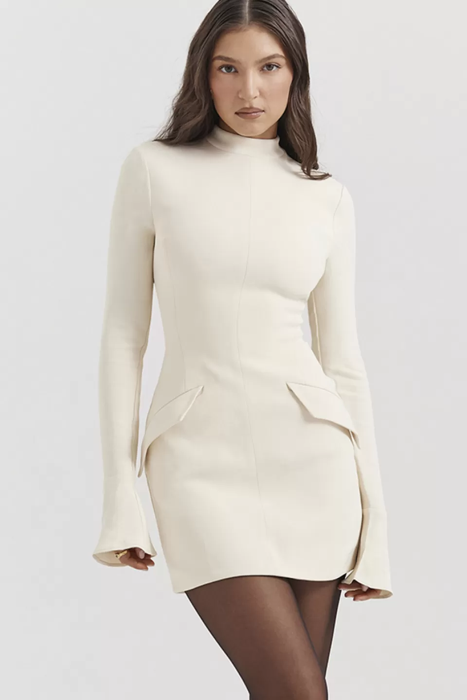 House of CB 'Mahalia' Vintage Cream Mini Dress Fashion