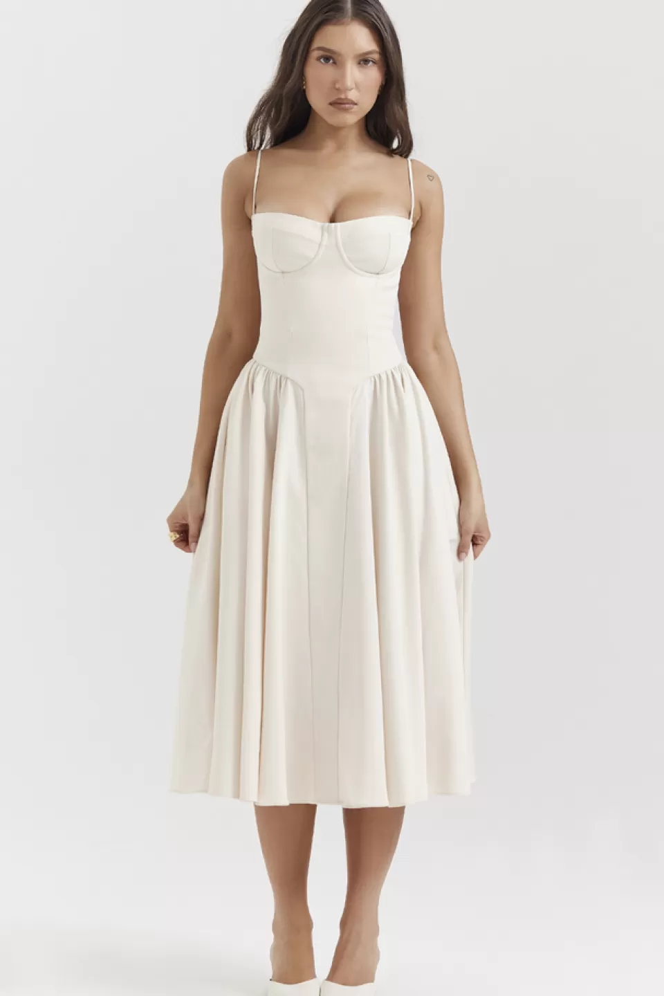 House of CB 'Samaria' Vintage Cream Corset Sundress Hot