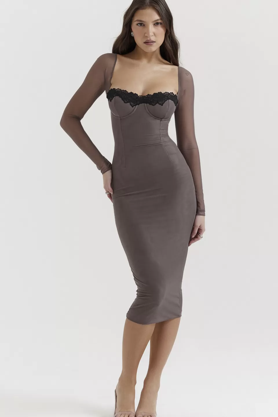 House of CB 'Seraphina' Smoke Corset Dress Shop