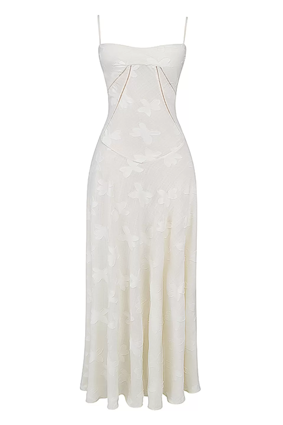 House of CB 'Seren' Vintage Cream Floral Lace Back Maxi Dress Cheap