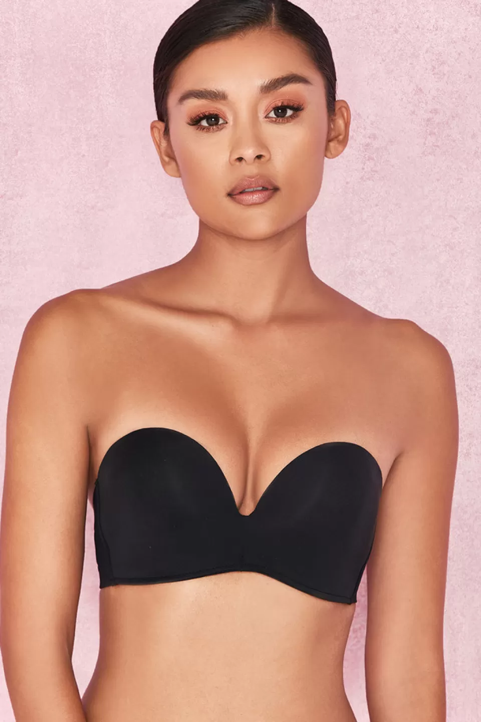 House of CB 'Smooth' Plain Molded Strapless Bra - Black Discount