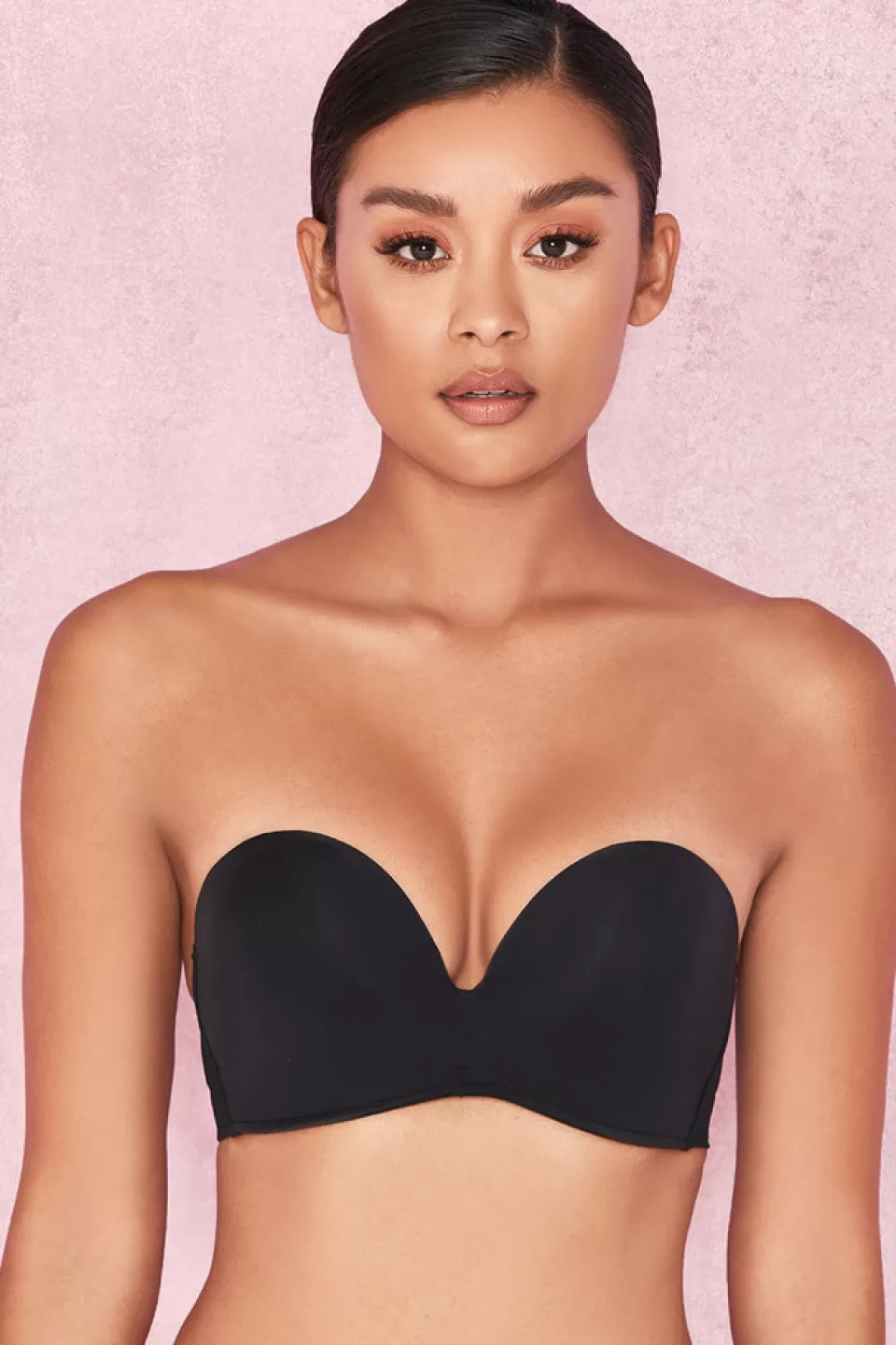 House of CB 'Smooth' Plain Molded Strapless Bra - Black Discount